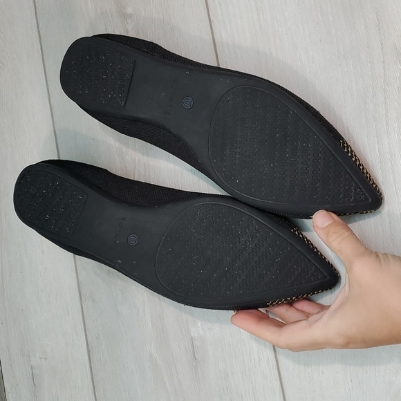 Rothy’s Womens Licorice Pointed Retired Toe Flats Loafer Ballet shoes sz 10 - Picture 9 of 16